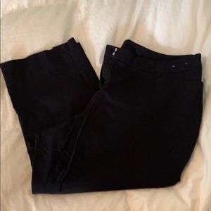 Lane Bryant Black Capri Crop pants Size 16 EUC.